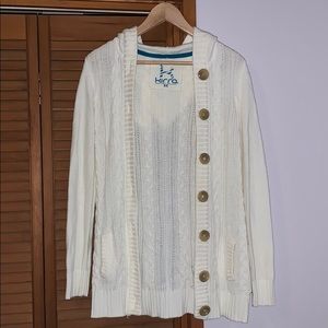 Cable Knit Button Up Jacket